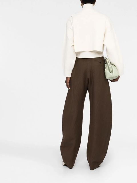 FENDI pocket-detail roll neck jumper - Neutrals