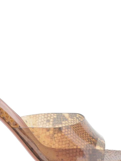 Amina Muaddi Lupita Glass Slipper mules - Brown