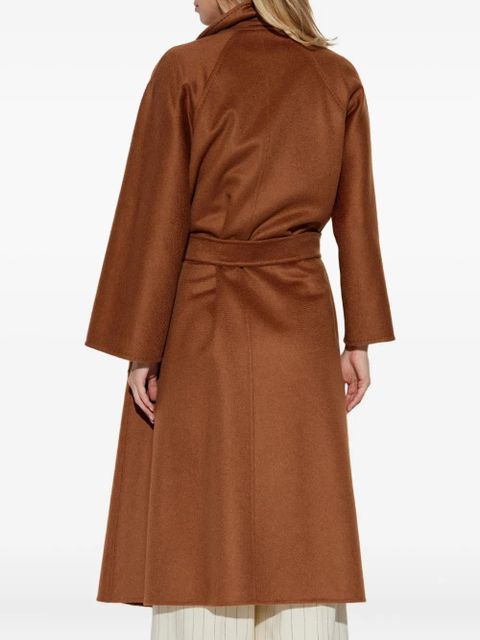 Max Mara Ludmilla belted wide-sleeve coat - Brown