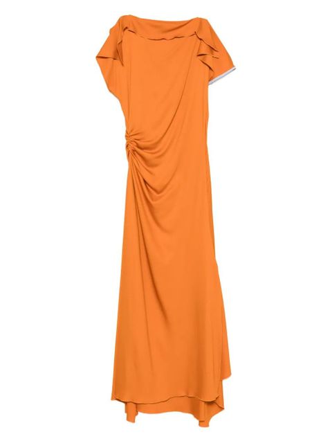 Victoria Beckham asymmetric dress - Orange - zdjęcie produktu nr 1