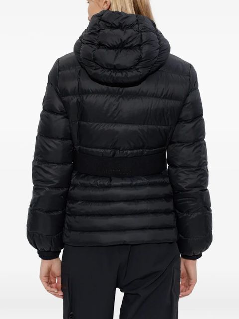 Moncler belted-waist padded jacket - Black
