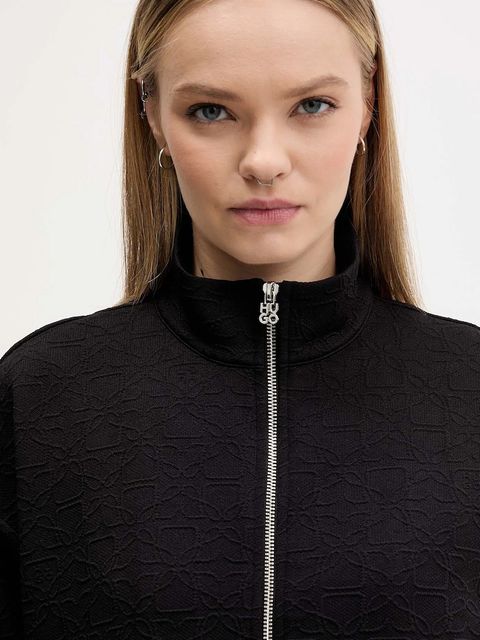 HUGO bluza damska kolor czarny gładka 50546624