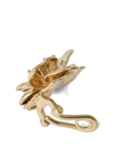 Miu Miu floral clip-on earrings - Gold - zdjęcie produktu nr 2