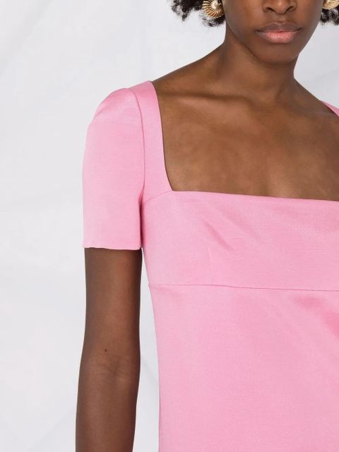 Valentino Garavani square-neck mini dress - Pink
