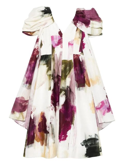 Aje Bisou ruffled midi dress - Neutrals