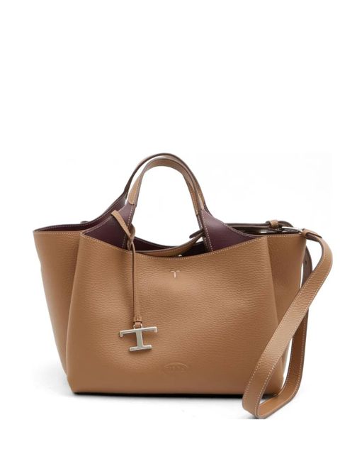 Tod's mini leather tote bag - Brown - zdjęcie produktu nr 1