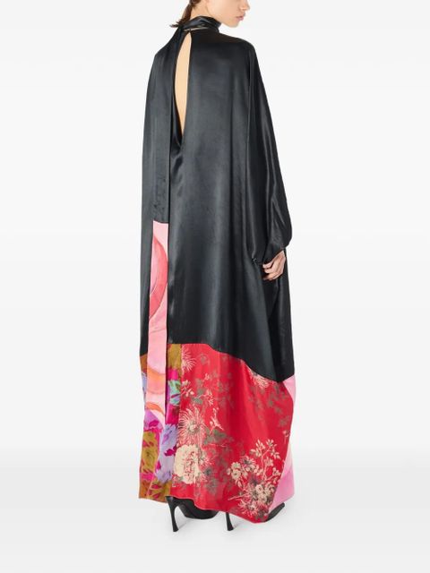 Marine Serre silk dress - Black - zdjęcie produktu nr 2