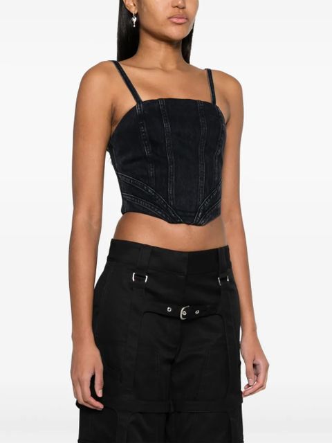 AMIRI corset crop top - Black