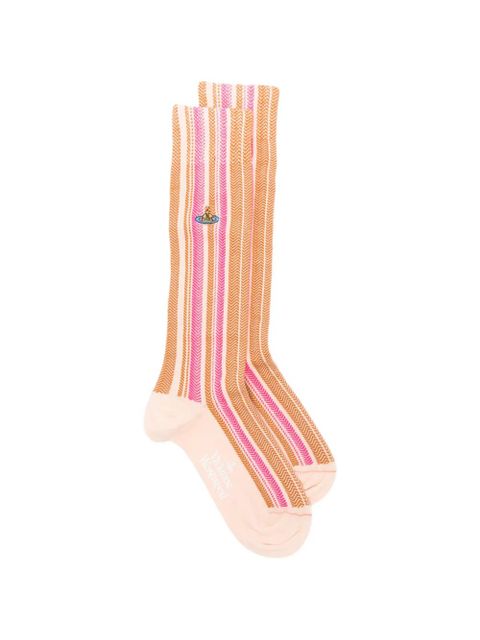 Vivienne Westwood striped-pattern socks - Neutrals - zdjęcie produktu nr 1