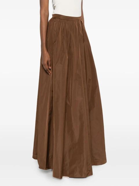 Max Mara pleated maxi skirt - Brown