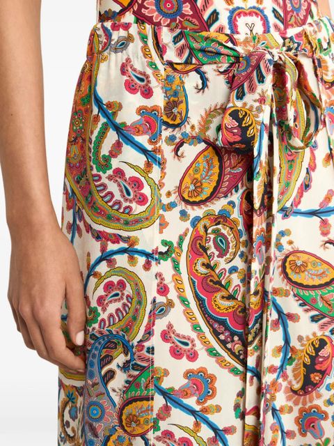 ETRO floral paisley-motif palazzo trousers - Neutrals
