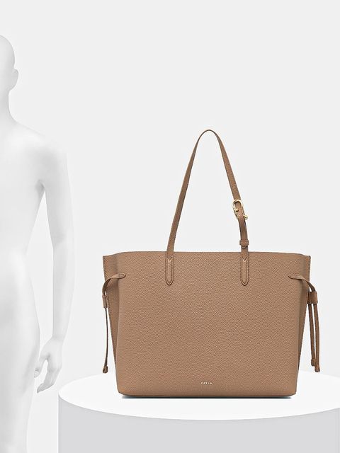 Furla torebka skórzana kolor beżowy WB02001 BX4329 4619S