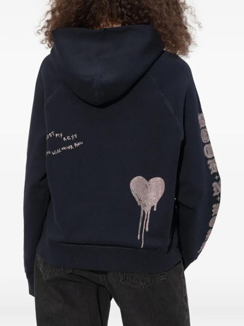 Zadig&Voltaire logo detail hoodie - Blue