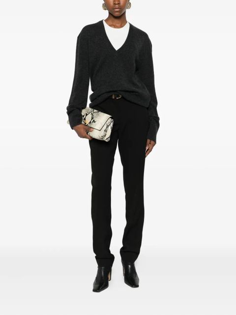 TOTEME V-neck cashmere sweater - Black - zdjęcie produktu nr 2