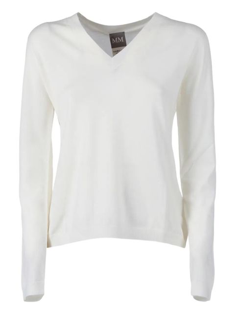 Max Mara Vezzoso v-neck top - White - zdjęcie produktu nr 1