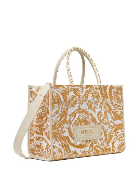 Versace large Barocco Athena tote bag - White