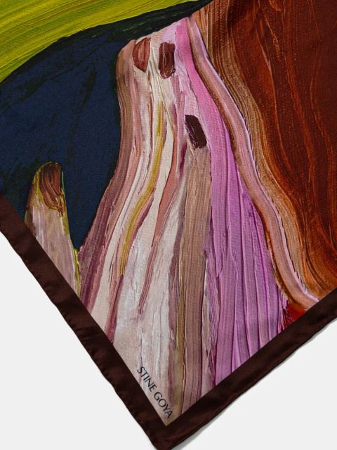 Stine Goya apaszka jedwabna kolor multicolor wzorzysta SG-PS25-A010-2287