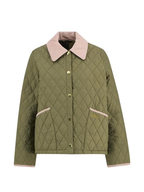 Barbour Icons Cropped Liddesdale quilted jacket - Green - zdjęcie produktu nr 1