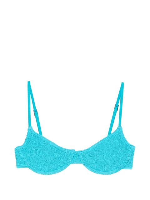 Bond-eye Gracie textured bikini top - Blue - zdjęcie produktu nr 1