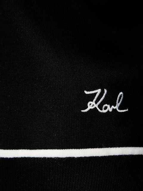 Karl Lagerfeld sweter damski kolor czarny lekki A3W18023