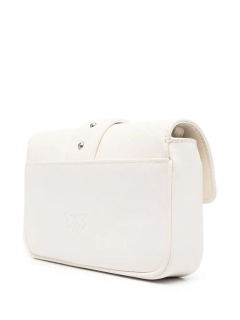 PINKO Love Birds leather crossbody bag - White - zdjęcie produktu nr 2
