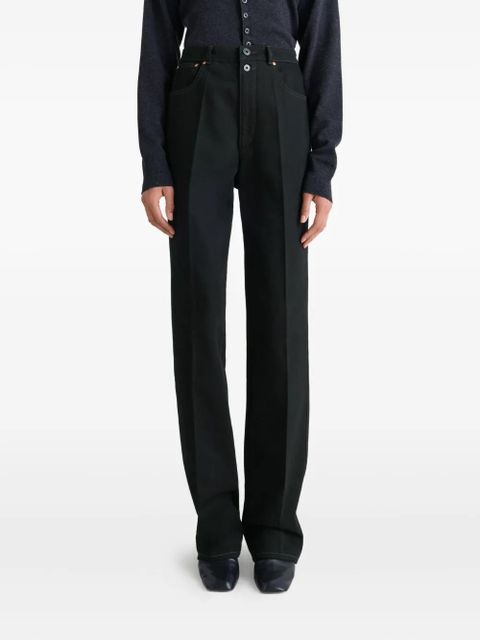 LEMAIRE high-waisted trousers - Black