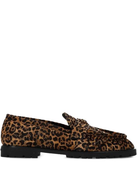 PINKO leopard-print tassel loafers - Brown - zdjęcie produktu nr 1