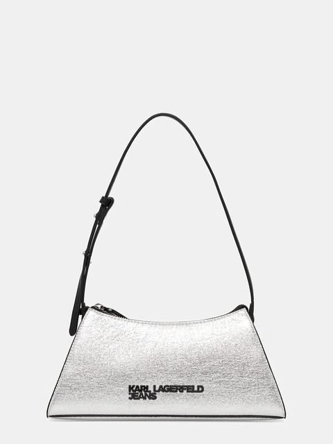 Karl Lagerfeld Jeans torebka kolor srebrny A4W30173 - zdjęcie produktu nr 1