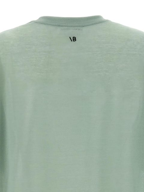 Victoria Beckham logo-embroidered T-shirt - Green