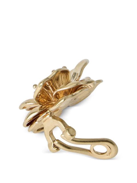 Miu Miu floral clip-on earrings - Gold - zdjęcie produktu nr 2