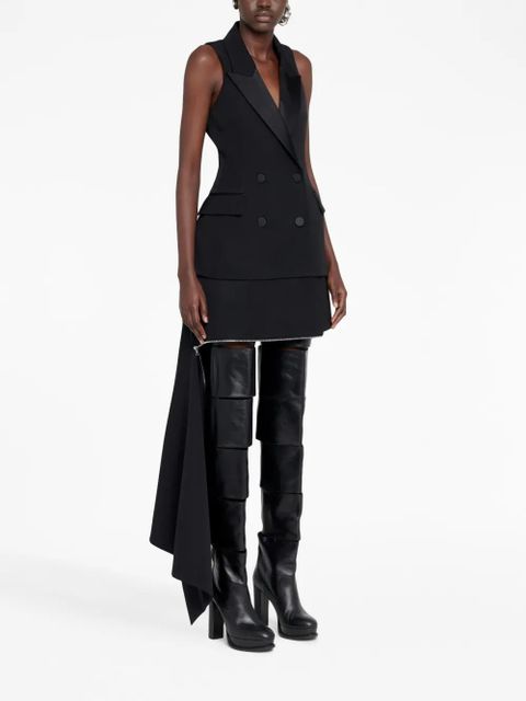 Alexander McQueen asymmetric zip-slash miniskirt - Black