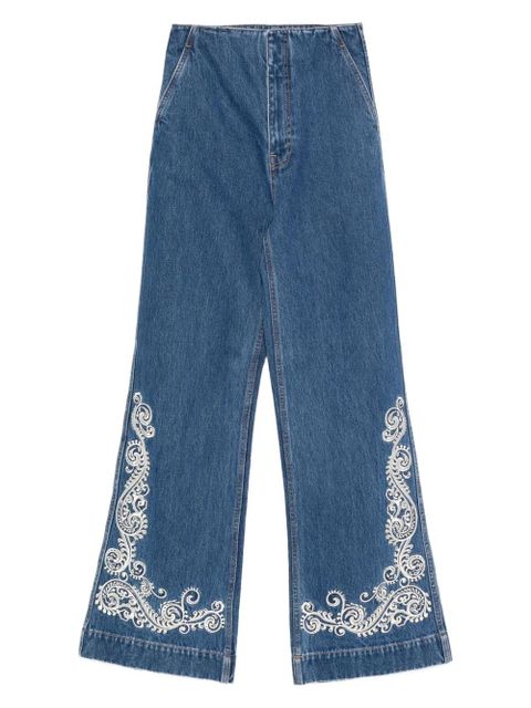 ALEMAIS embroidered-detail jeans - Blue - zdjęcie produktu nr 1