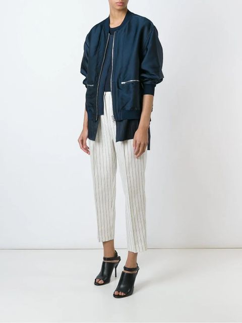 3.1 Phillip Lim layered bomber jacket - Blue - zdjęcie produktu nr 2