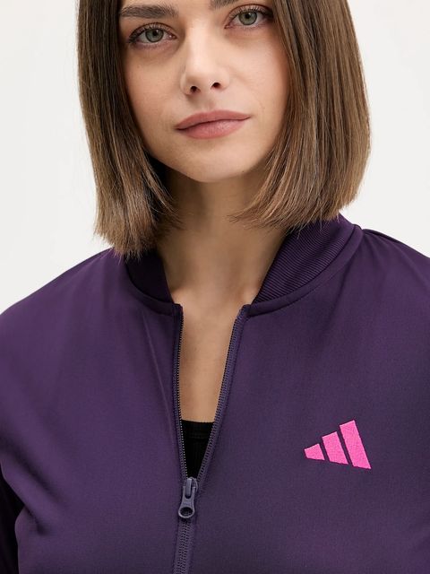 adidas dres Ess 3S damski kolor fioletowy JX0510