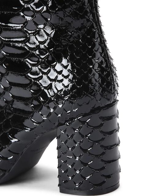 Kurt Geiger London kozaki skórzane Regent Point Knee Boot damskie kolor czarny na słupku 5026500719