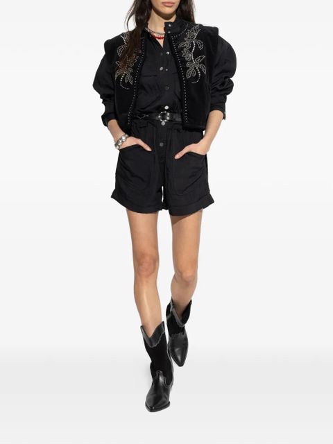 MARANT ÉTOILE Betyna buttoned short jumpsuit - Black - zdjęcie produktu nr 2