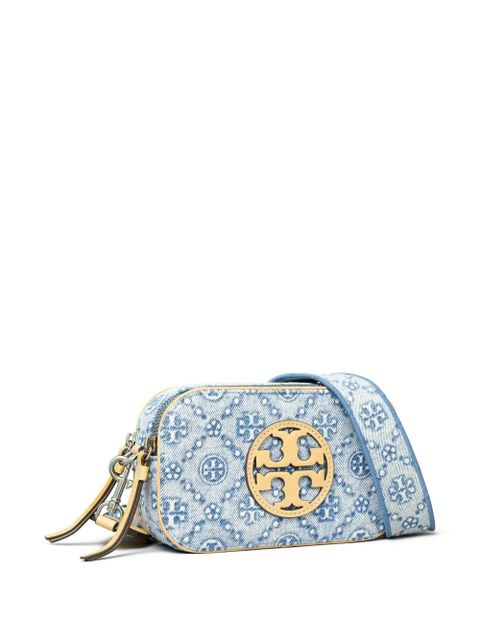 Tory Burch mini Miller denim crossbody bag - Blue
