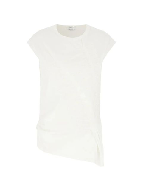 Alexander McQueen asymmetric T-shirt - White - zdjęcie produktu nr 1