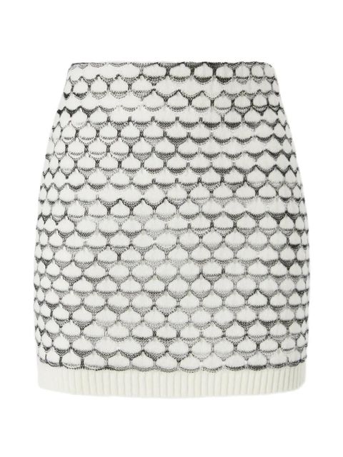 Missoni patterned mini skirt - White - zdjęcie produktu nr 1