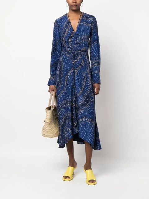 Altuzarra Mila V-neck dress - Blue