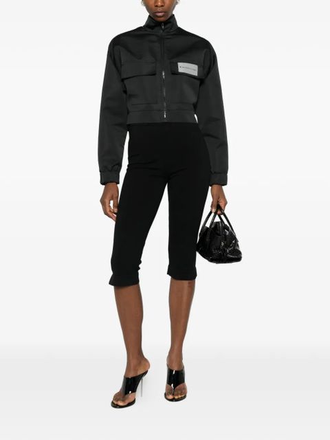 Balenciaga zip-up cropped jacket - Black - zdjęcie produktu nr 2