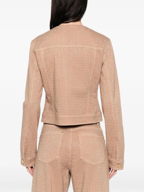 Blumarine rhinestone-embellished jacket - Neutrals