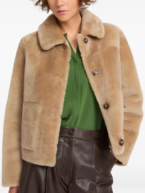 Yves Salomon shearling jacket - Neutrals