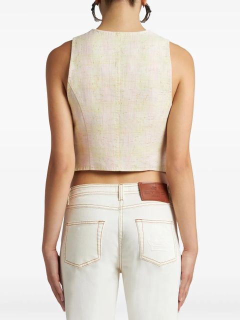 ETRO slub waistcoat - Neutrals