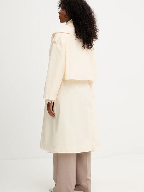 Liviana Conti płaszcz kolor beżowy F5WW44 - zdjęcie produktu nr 2