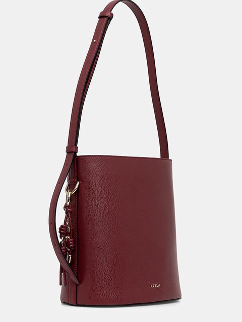 Furla torebka skórzana kolor czerwony WB01875 ARE000 CGQ00 - zdjęcie produktu nr 2