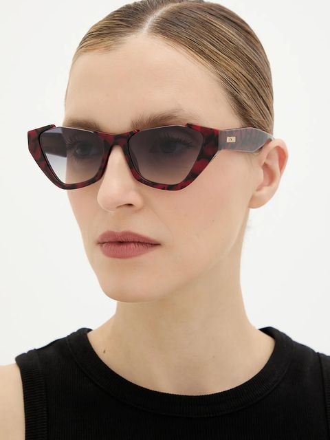 Moschino okulary przeciwsłoneczne damskie kolor bordowy MOS197/S - zdjęcie produktu nr 1