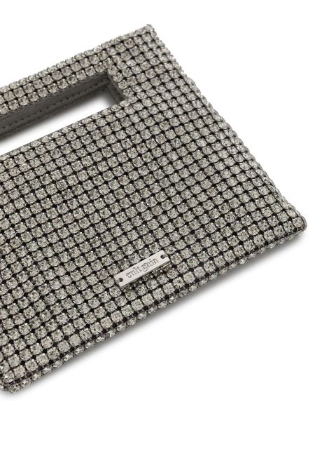 Cult Gaia Lucinda Nano crystal mini bag - Silver