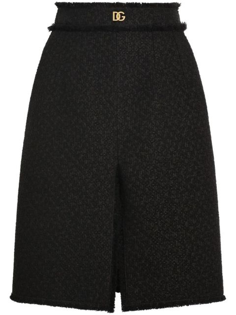 Dolce & Gabbana DNA tweed midi skirt - Black - zdjęcie produktu nr 1