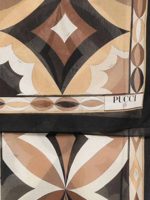 PUCCI geometric-pattern pareo - Gold